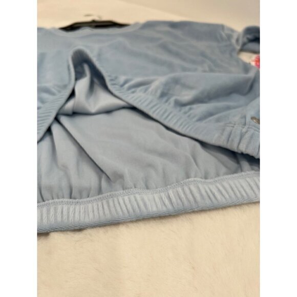 New ZELLA GIRL Kids' Size XL (14/16) Cozy Active Luxe velour Top Blue Cashmere - Picture 6 of 11